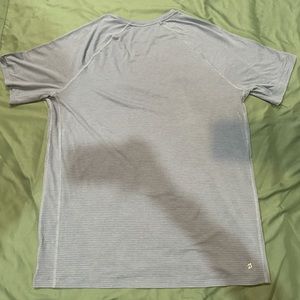 Men’s Peloton Blue Tech T Shirt Size Large Workout Gym Atheltic Tee